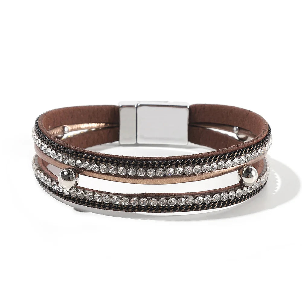 Genuine Leather Wrap Bracelet