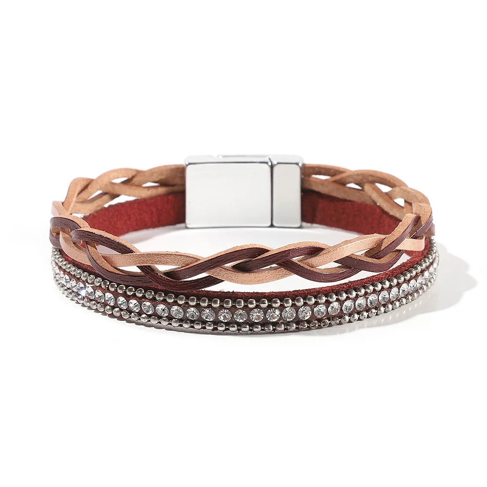 Genuine Leather Wrap Bracelet