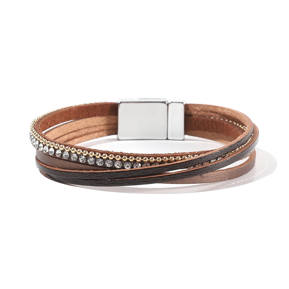 Genuine Leather Wrap Bracelet