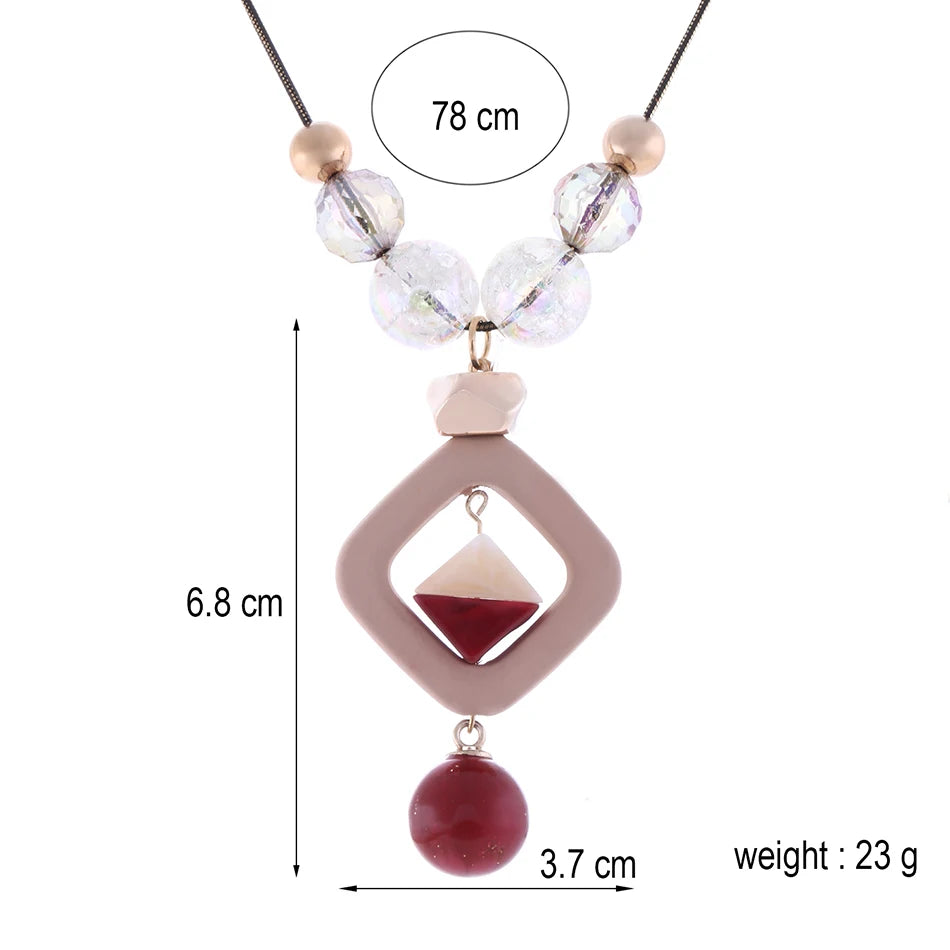 Elegant Women's Sweater Necklace