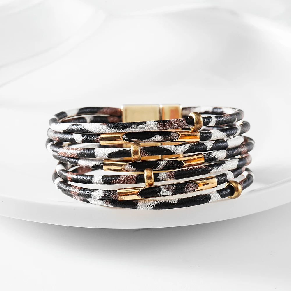 Genuine Leather Wrap Bracelet