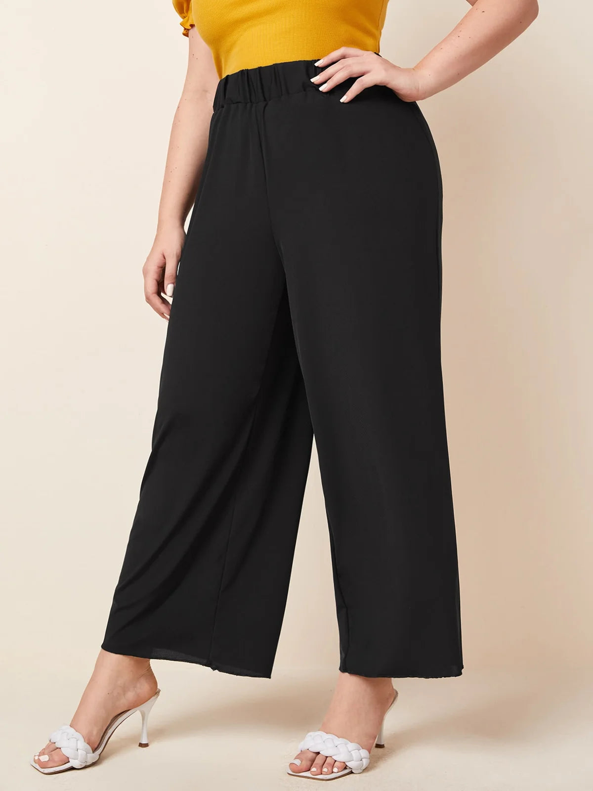 Black  Wide Leg Pants