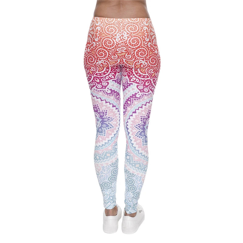 Ombre Mandala Yoga Leggings