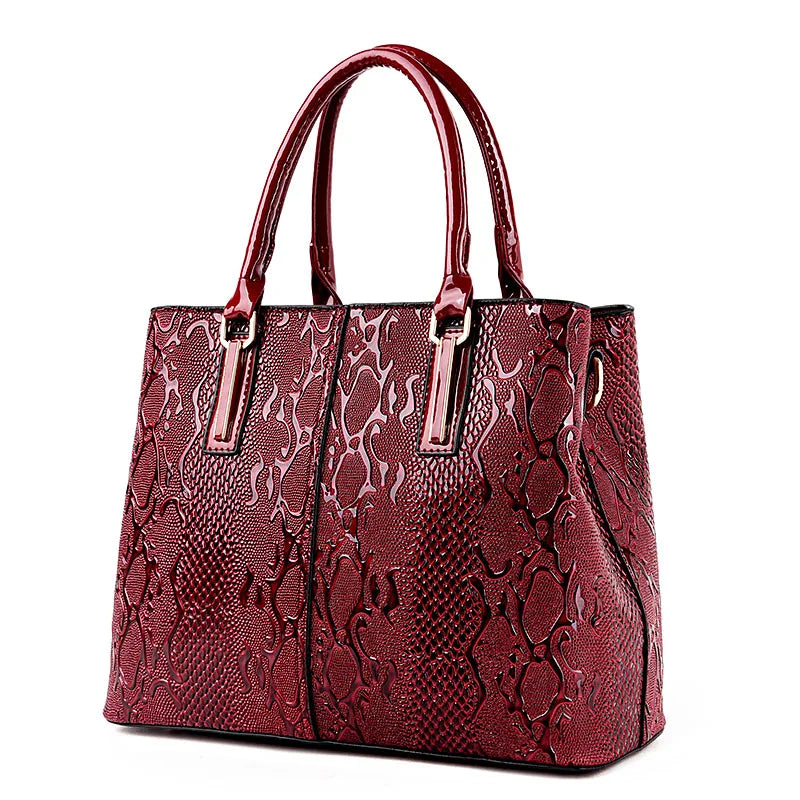 Luxury Patent Leather Handbag