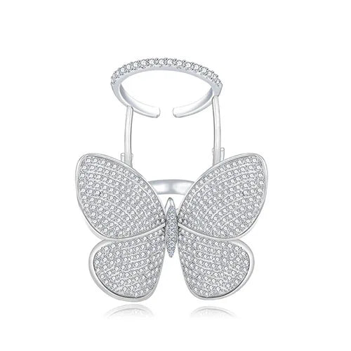 High Quality Adjustable Butterfly Ring