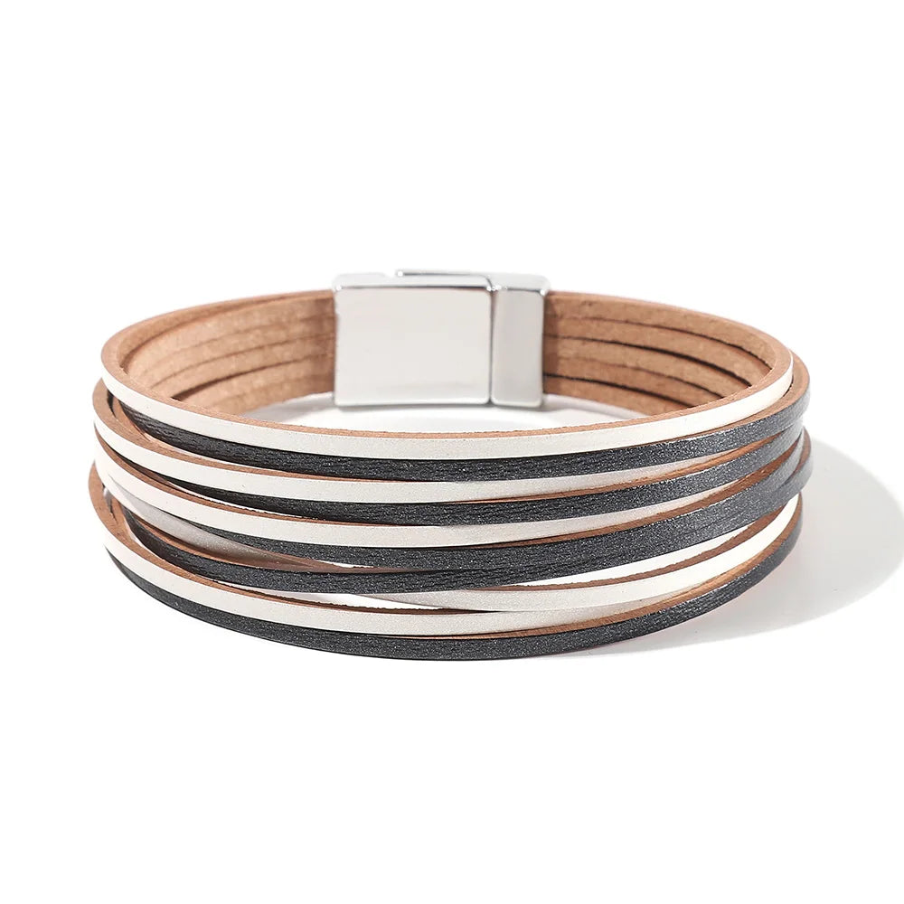 Genuine Leather Wrap Bracelet