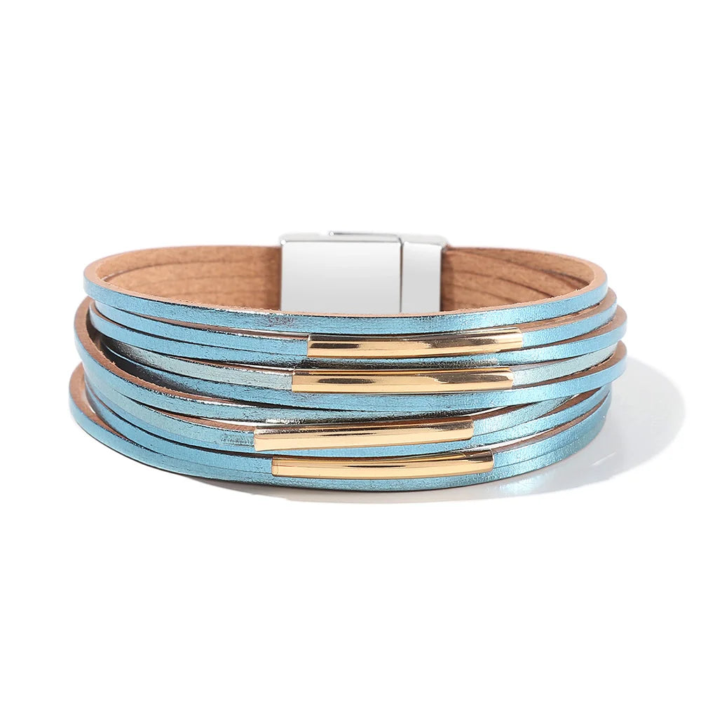 Genuine Leather Wrap Bracelet