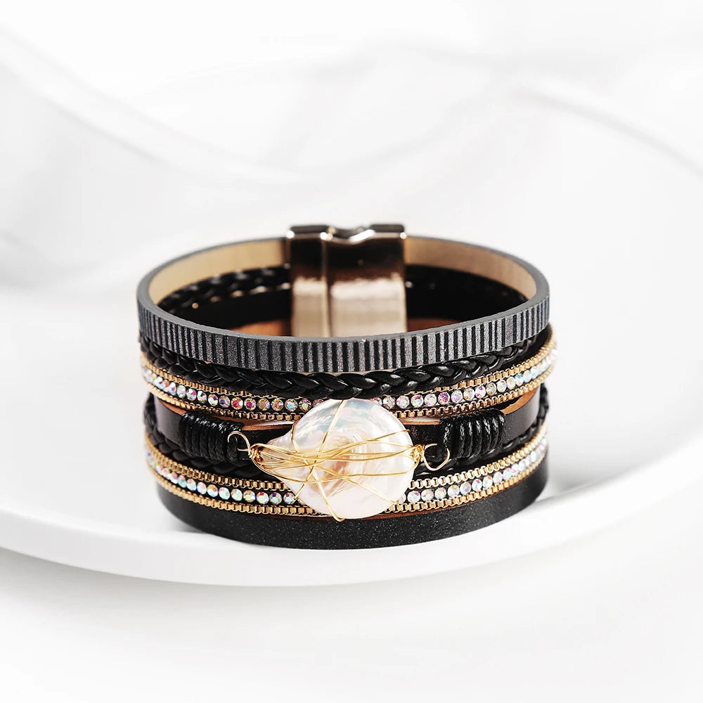 Genuine Leather Wrap Bracelet