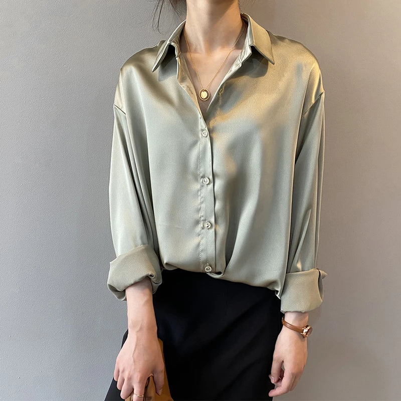 Vintage Satin Blouse