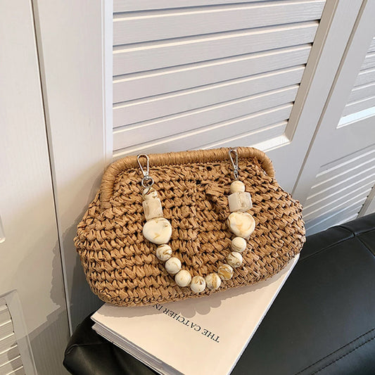 Trendy Straw Weave Shoulder Bag