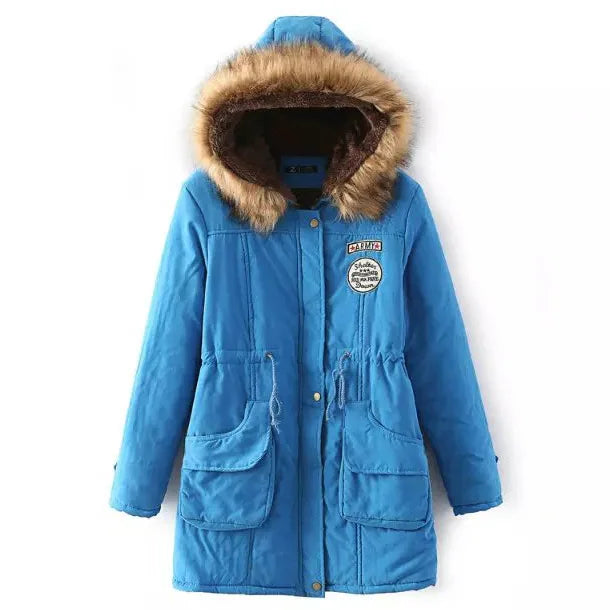 Casual Solid Long Parka