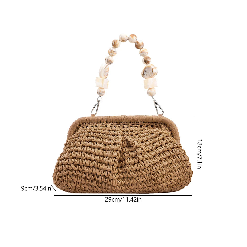 Trendy Straw Weave Shoulder Bag