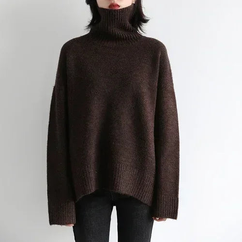 Solid V-Neck Twist Pullover Knitted Sweater