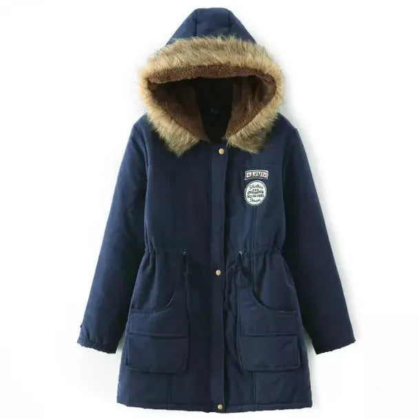 Casual Solid Long Parka