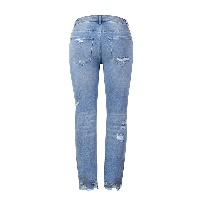 Casual Denim Blue Jeans