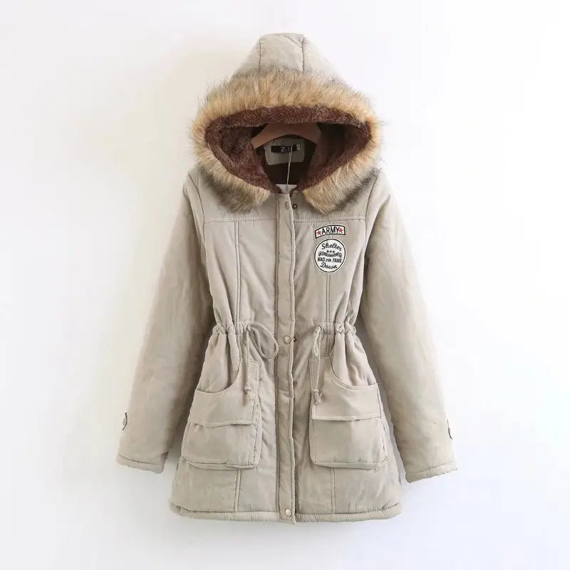 Casual Solid Long Parka