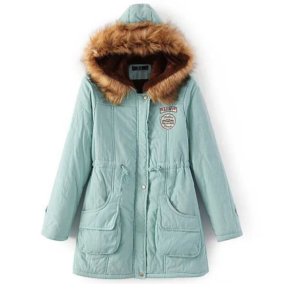 Casual Solid Long Parka