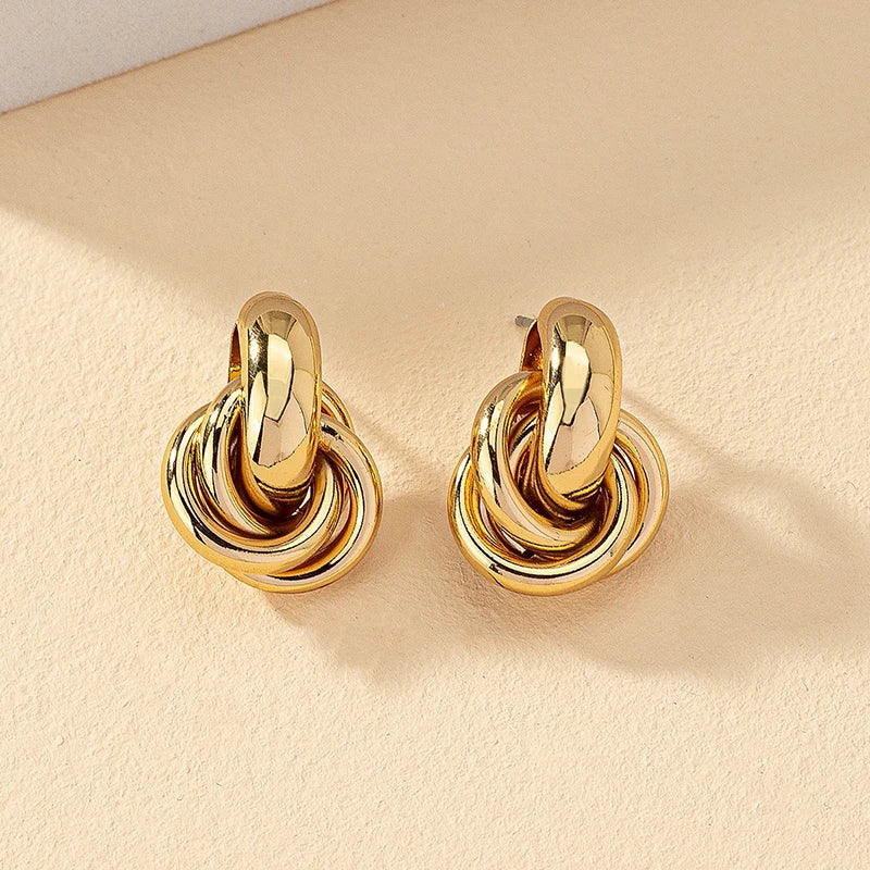 Shiny Plating Trendy Earring Stud