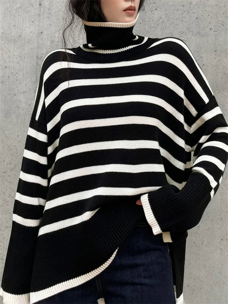 Striped Print Sweater