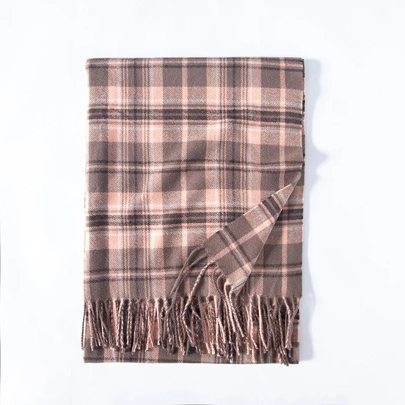 Plaid Wool Scarf