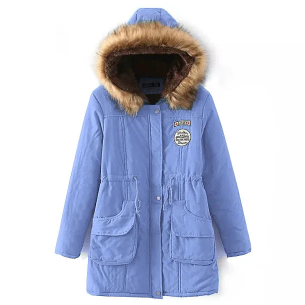 Casual Solid Long Parka