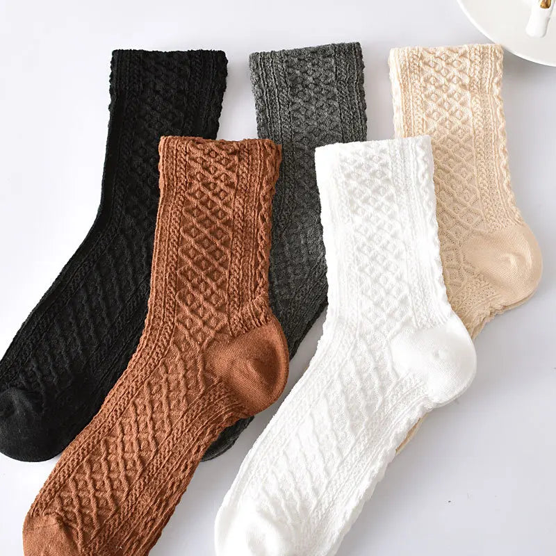 Retro Harajuku Embroidered Women Socks